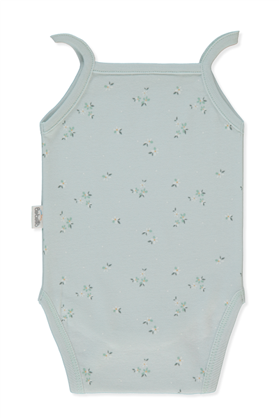 İNTERLOK İP ASKILI BODY AY BASKILI (FLOWER GARDEN) MİNT