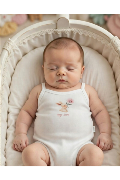 İNTERLOK İP ASKILI BODY AY (MY SUN) EKRU