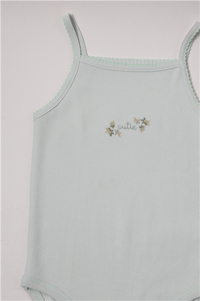 İNTERLOK İP ASKILI BODY YAŞ (FLOWER GARDEN) MİNT