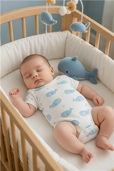 İNTERLOK KISA KOLLU BODY YAŞ (SAIL AWAY) EKRU