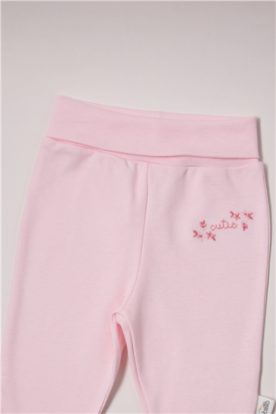 İNTERLOK PATİKLİ PANTOLON (FLOWER GARDEN) PEMBE