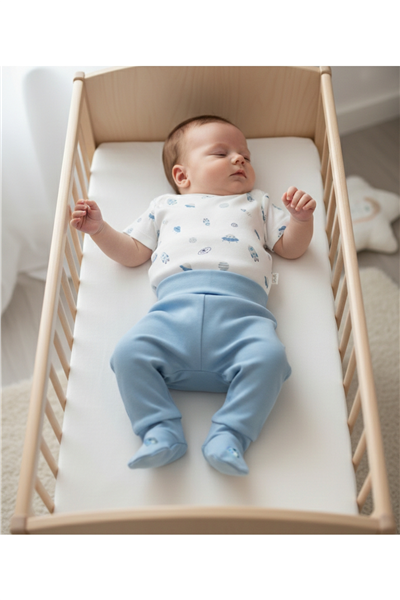 İNTERLOK PATİKLİ PANTOLON (TO SPACE) İNDİGO