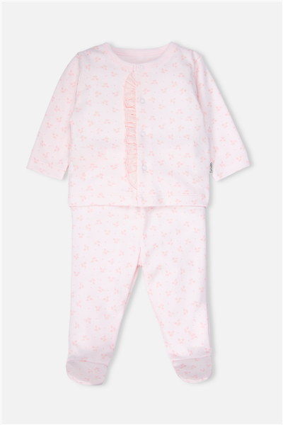 İNTERLOK PATİKLİ PİJAMA TAKIMI 2Lİ (CUTE GIRL) PEMBE