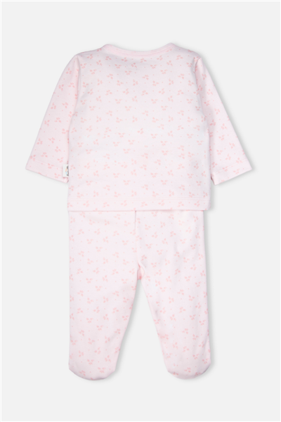 İNTERLOK PATİKLİ PİJAMA TAKIMI 2Lİ (CUTE GIRL) PEMBE