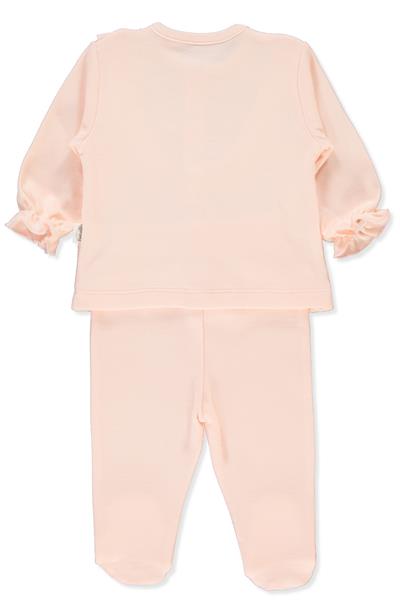 İNTERLOK PATİKLİ PİJAMA TAKIMI 2Lİ (LITTLE LADY/25) PEMBE