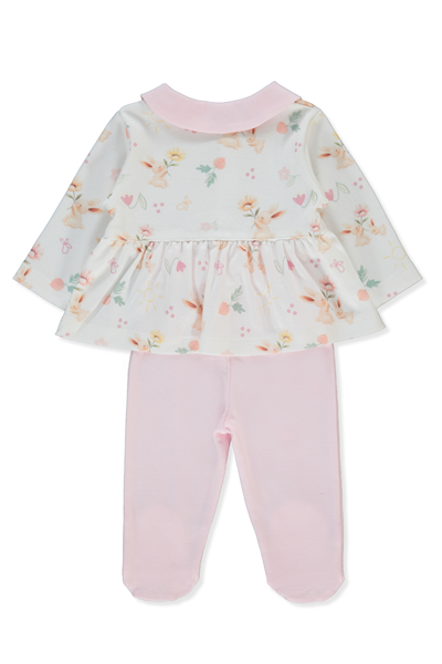 İNTERLOK PATİKLİ PİJAMA TAKIMI 2Lİ (MY SUN) PEMBE