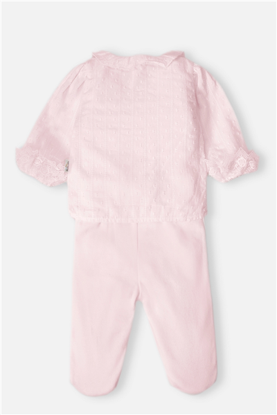 İNTERLOK PATİKLİ PİJAMA TAKIMI 2Lİ (PRETTY GIRL) PEMBE