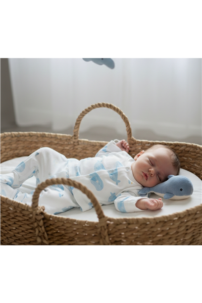 İNTERLOK PATİKLİ PİJAMA TAKIMI 2Lİ (SAIL AWAY) EKRU