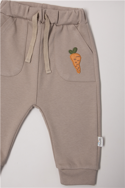 İNTERLOK PATİKSİZ PANTOLON (BABY CARROT) KAHVERENGİ