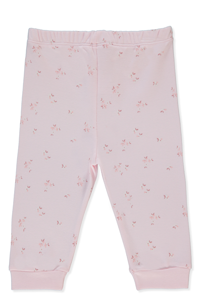 İNTERLOK PATİKSİZ PANTOLON (FLOWER GARDEN) PEMBE