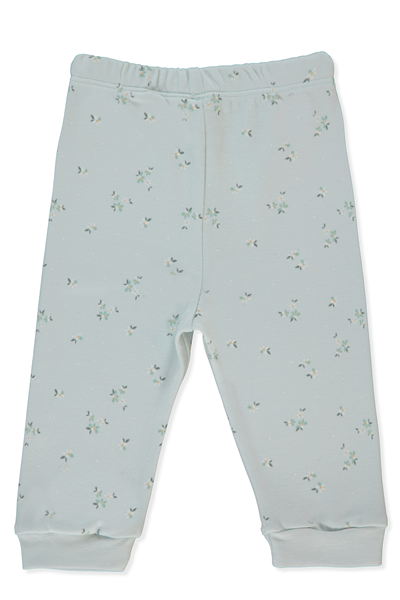 İNTERLOK PATİKSİZ PANTOLON (FLOWER GARDEN) MİNT