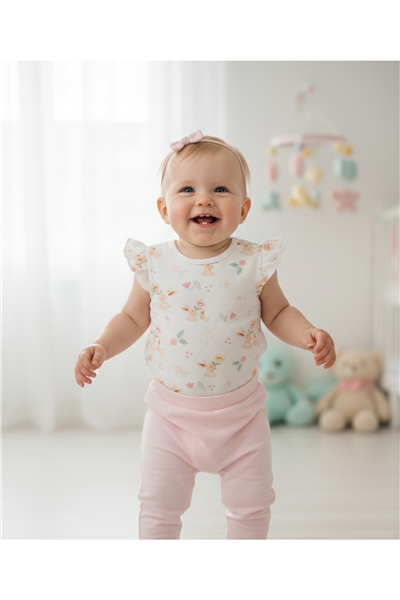 İNTERLOK PATİKSİZ PANTOLON (MY SUN) PEMBE