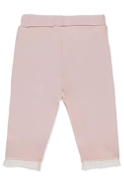 İNTERLOK PATİKSİZ PANTOLON (TINY FLORIST) PEMBE