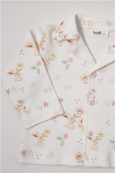İNTERLOK PATİKSİZ PİJAMA TAKIMI 2Lİ (SWEET PYJAMAS/26) EKRU