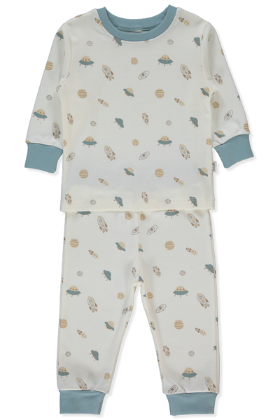 İNTERLOK PATİKSİZ PİJAMA TAKIMI 2Lİ (SWEET PYJAMAS/26) PETROL YEŞİL