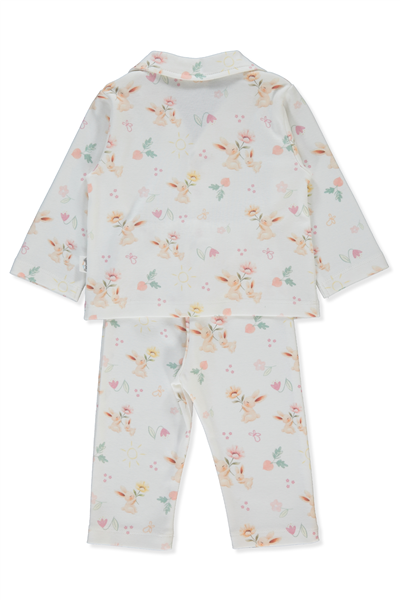 İNTERLOK PATİKSİZ PİJAMA TAKIMI 2Lİ (SWEET PYJAMAS/26) EKRU