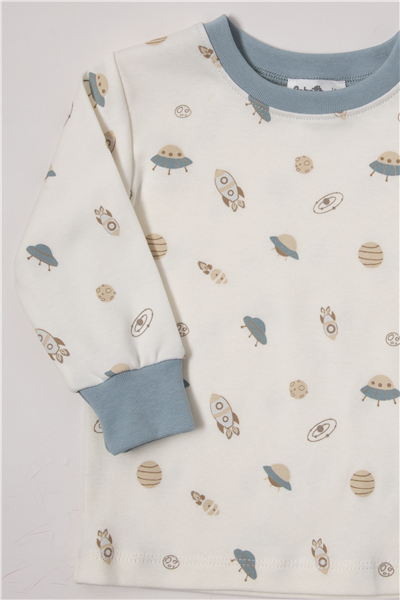 İNTERLOK PATİKSİZ PİJAMA TAKIMI 2Lİ (SWEET PYJAMAS/26) PETROL YEŞİL