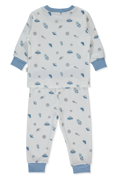 İNTERLOK PATİKSİZ PİJAMA TAKIMI 2Lİ (SWEET PYJAMAS/26) İNDİGO