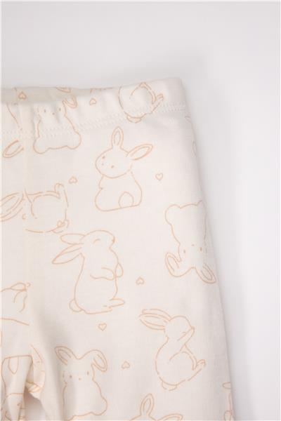 İNTERLOK TAYT 2Lİ (CUTE BUNNY)  BEJ