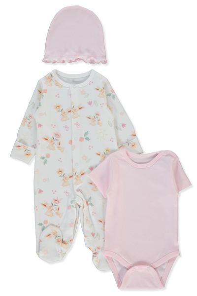 İNTERLOK TULUM SET 3LÜ (MY SUN) PEMBE