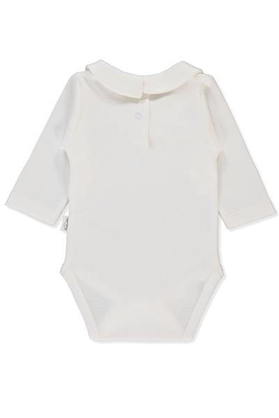İNTERLOK UZUN KOLLU BODY AY (BABY KING/25) BEJ