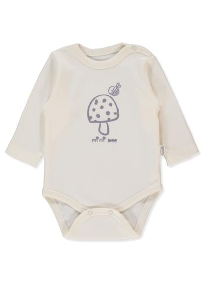 İNTERLOK UZUN KOLLU BODY AY (MINI BEE) LİLA