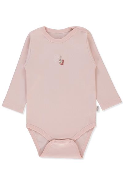 İNTERLOK UZUN KOLLU BODY YAŞ (TINY FLORIST) PEMBE