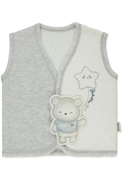 İNTERLOK YELEK (BE KIND) GRİ MELANJ