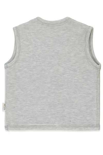 İNTERLOK YELEK (BE KIND) GRİ MELANJ