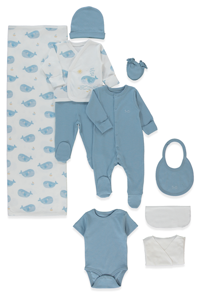 İNTERLOK ZIBIN SET 10LU (SAIL AWAY) İNDİGO