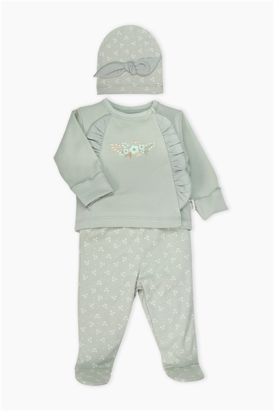 İNTERLOK ZIBIN SET 3LÜ (CUTE GIRL) MİNT