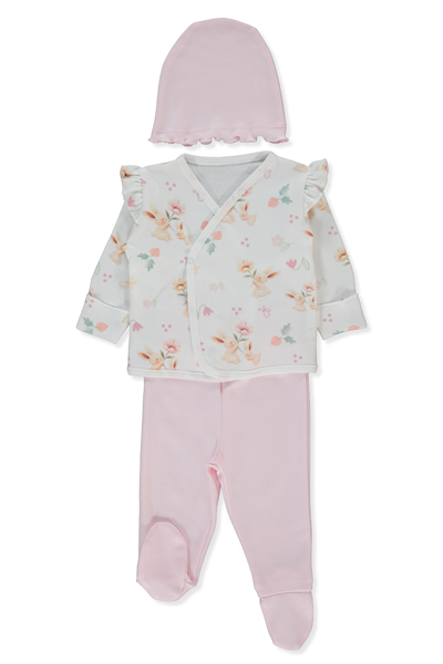 İNTERLOK ZIBIN SET 3LÜ (MY SUN) PEMBE