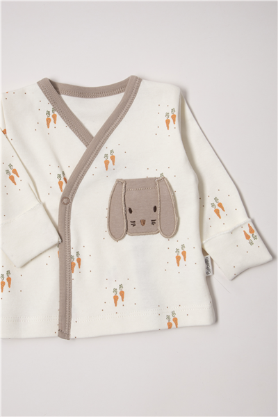 İNTERLOK ZIBIN SET 5Lİ (BABY CARROT) KAHVERENGİ