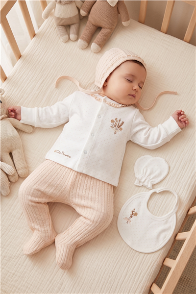 İNTERLOK ZIBIN SET 5Lİ (BOUQUET) BEJ