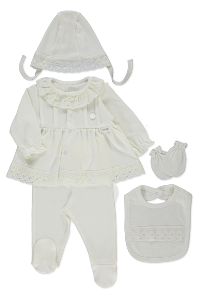 İNTERLOK ZIBIN SET 5Lİ (CEREMONY) KOYU EKRU