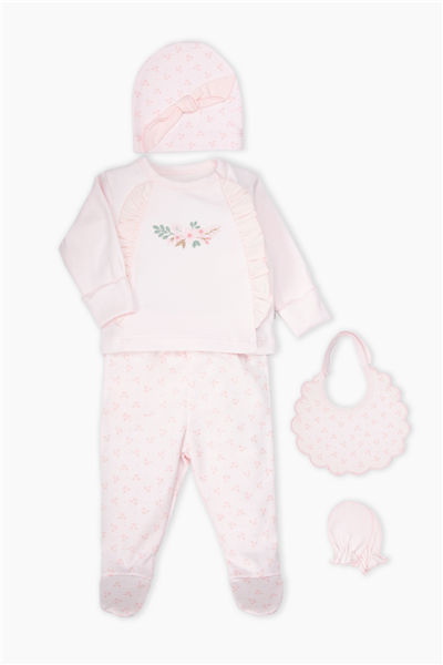 İNTERLOK ZIBIN SET 5Lİ (CUTE GIRL) PEMBE