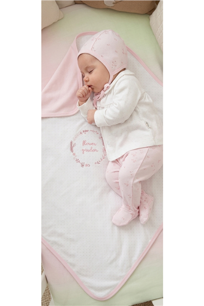 İNTERLOK ZIBIN SET 5Lİ (FLOWER GARDEN) PEMBE