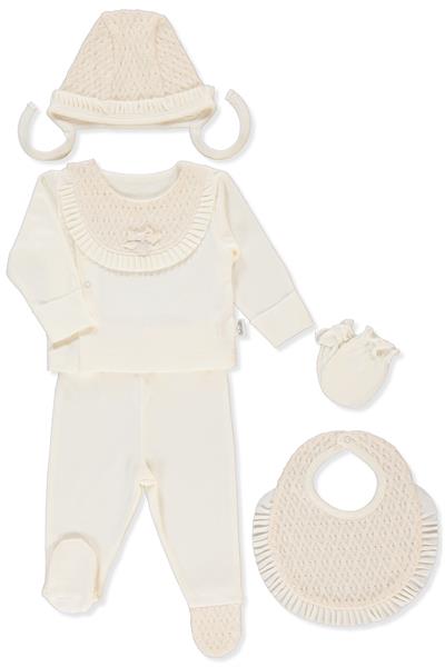 İNTERLOK ZIBIN SET 5Lİ (LITTLE LADY/25) EKRU