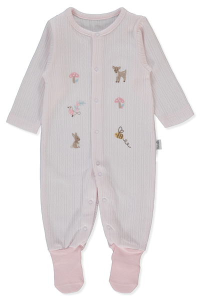 JAKARLI İNTERLOK ÇORAPLI TULUM (LOVES YOU) PEMBE