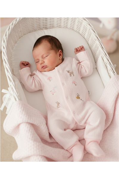 JAKARLI İNTERLOK ÇORAPLI TULUM (LOVES YOU) PEMBE