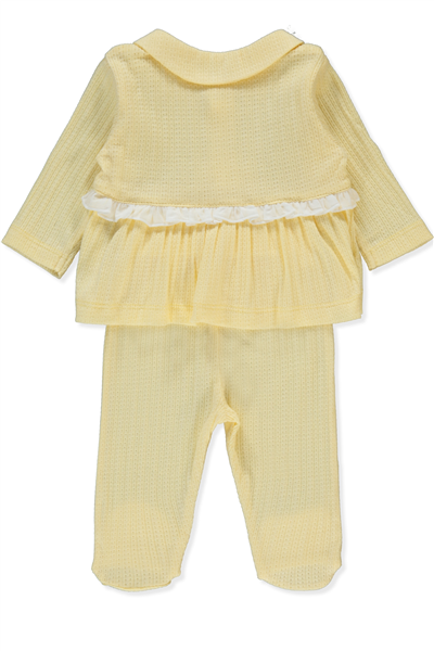 JAKARLI SÜPREM PATİKLİ PİJAMA TAKIMI 2Lİ (SWEET PRINCESS) SARI