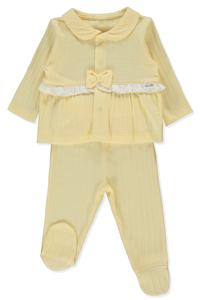 JAKARLI SÜPREM PATİKLİ PİJAMA TAKIMI 2Lİ (SWEET PRINCESS) SARI