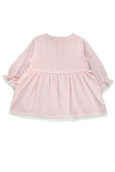KADİFE ELBİSE (CUTE SMILE) PEMBE