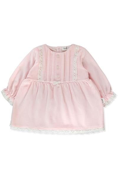 KADİFE ELBİSE (CUTE SMILE) PEMBE