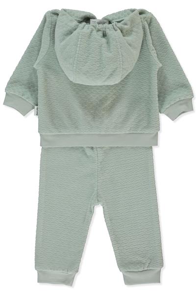 KADİFE FERMUARLI HIRKA 3LÜ TAKIM (DINOSAUR) MİNT