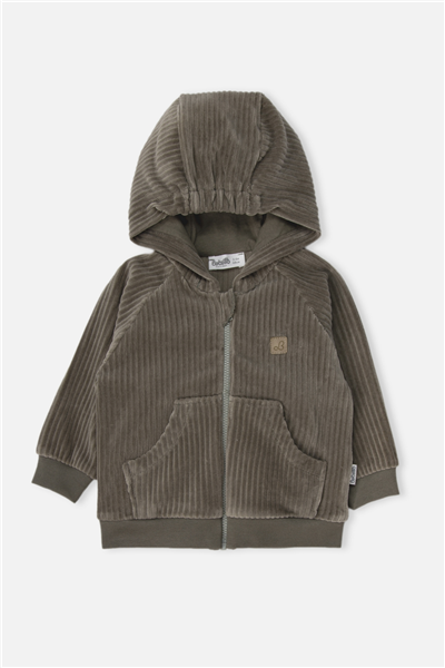 KADİFE KAPŞONLU HIRKA (COOL LION) HAKİ