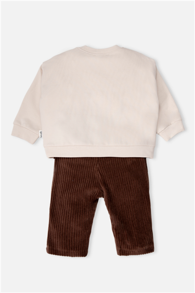 KADİFE PANTOLON 2Lİ TAKIM (COOL LION) KAHVERENGİ