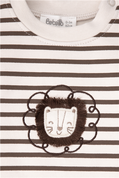 KADİFE PATİKLİ PANTOLON 2Lİ TAKIM (COOL LION) KAHVERENGİ