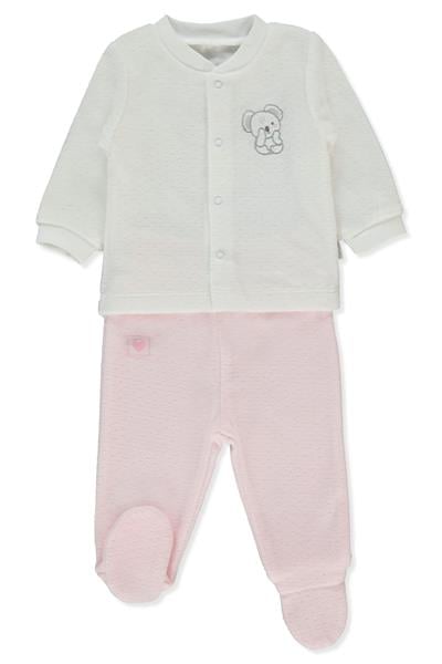 KADİFE PATİKLİ PİJAMA TAKIMI 2Lİ (MY LITTLE ONE) PEMBE