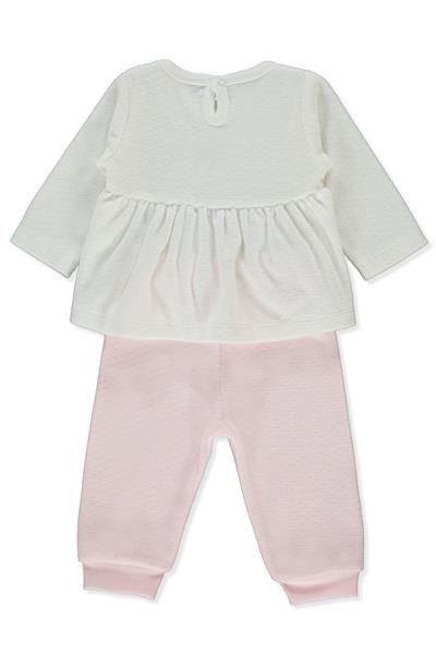 KADİFE PATİKSİZ PİJAMA TAKIMI 2Lİ (MY LITTLE ONE) PEMBE